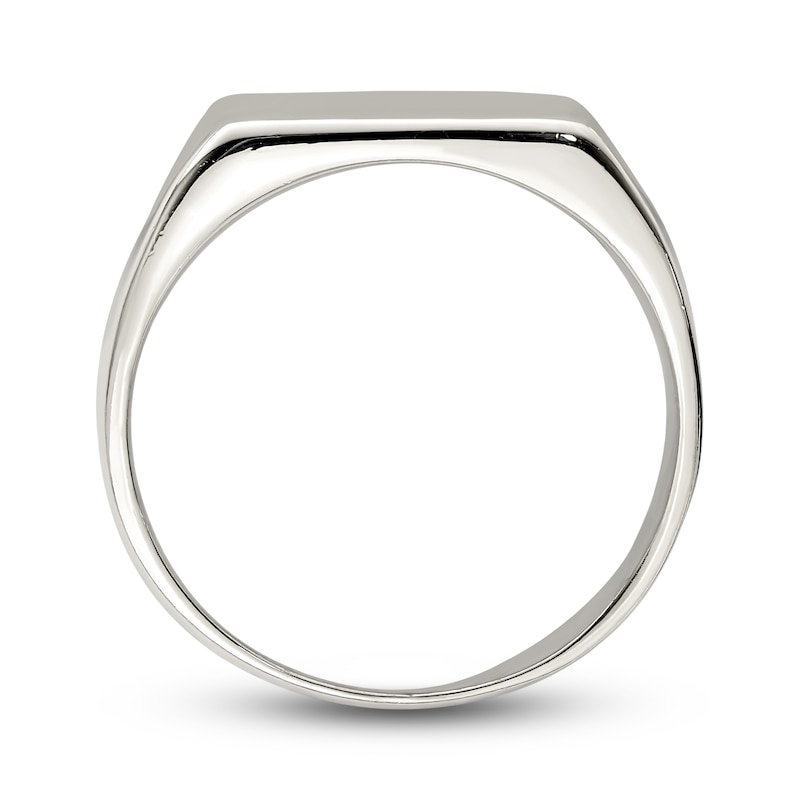 Main Image 3 of Closed Back Signet Ring Sterling Silver