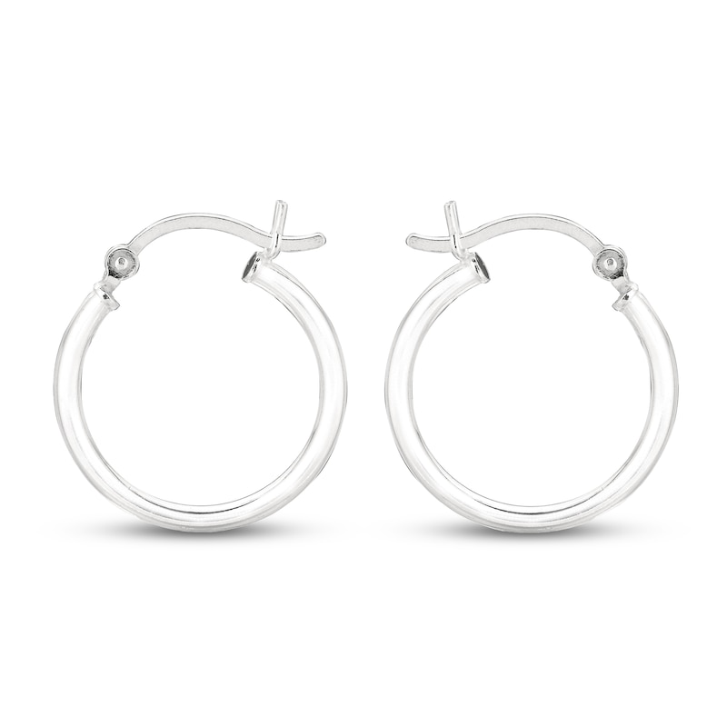 Main Image 1 of Hoop Earrings Sterling Silver 15mm