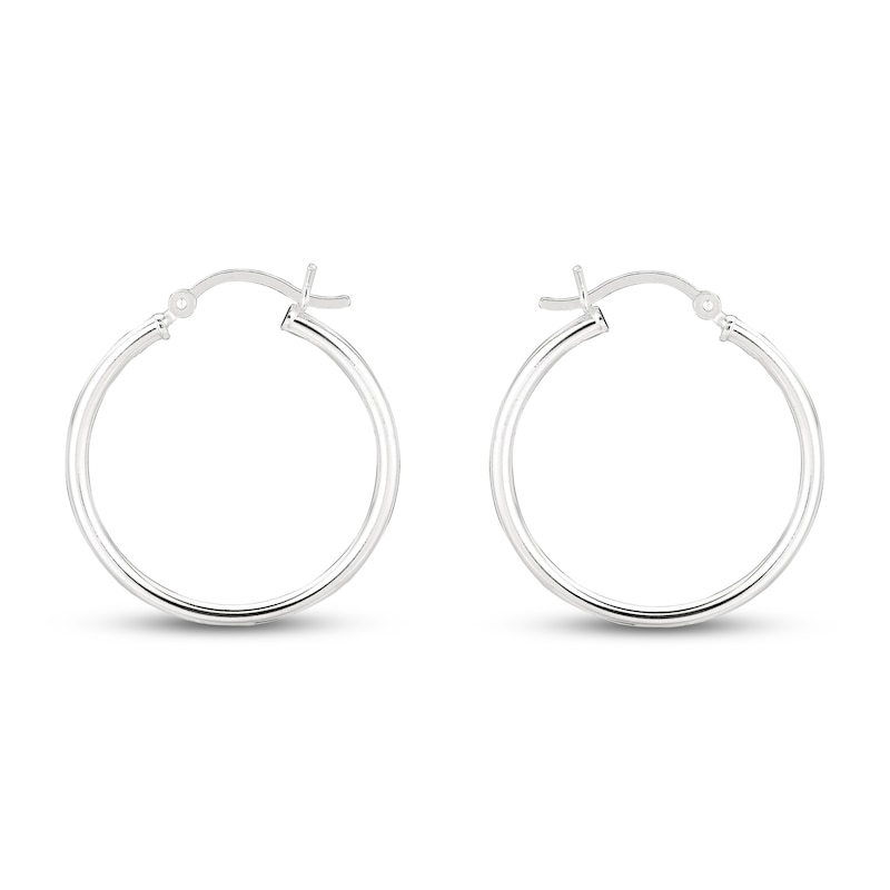 Main Image 1 of Hoop Earrings Sterling Silver 25mm