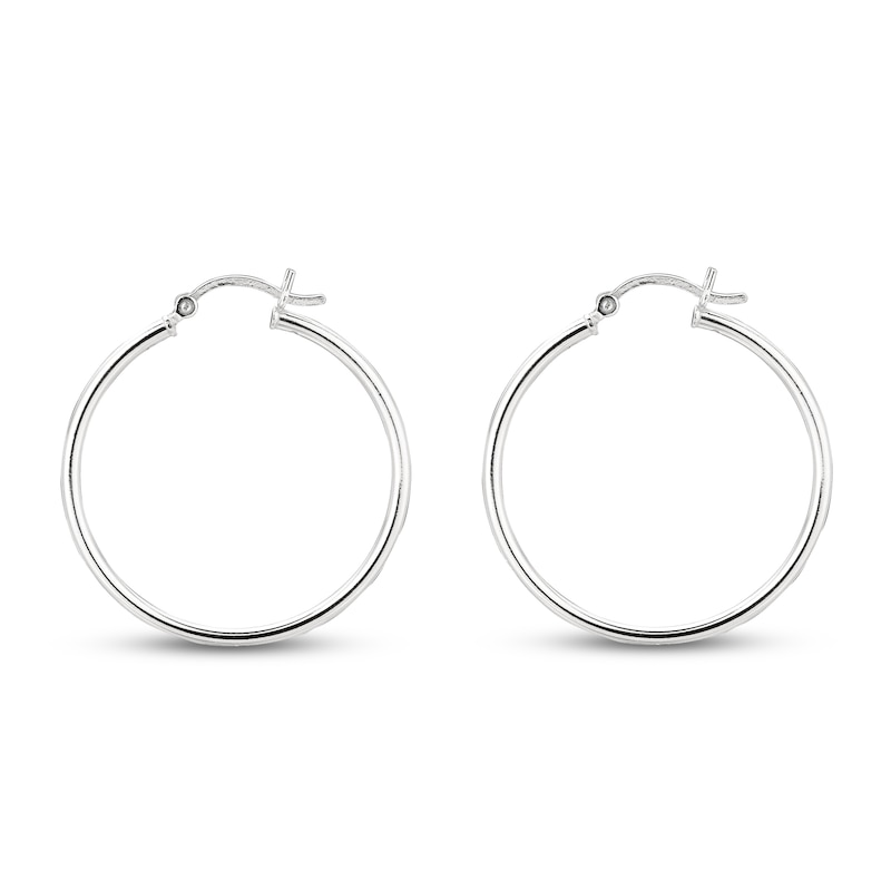 Hoop Earrings Sterling Silver 30mm