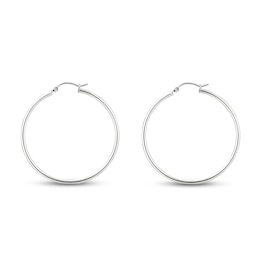 Hoop Earrings Sterling Silver 40mm