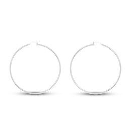 Hoop Earrings Sterling Silver 62mm