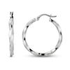 Thumbnail Image 1 of Twisted Hoop Earrings Sterling Silver 25mm
