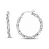 Thumbnail Image 1 of Twisted Hoop Earrings Sterling Silver 20mm