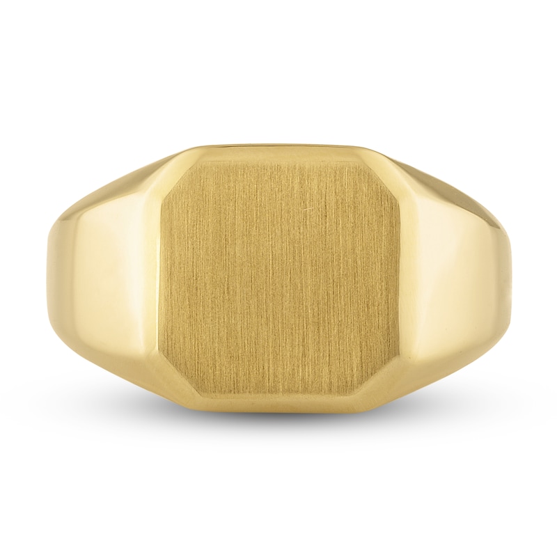 Main Image 3 of 1933 by Esquire Men's Signet Ring 14K Yellow Gold-Plated Sterling Silver