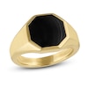Thumbnail Image 1 of 1933 by Esquire Men's Natural Black Onyx Ring 14K Yellow Gold-Plated Sterling Silver