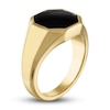 Thumbnail Image 1 of 1933 by Esquire Men's Natural Black Onyx Ring 14K Yellow Gold-Plated Sterling Silver