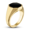 Thumbnail Image 2 of 1933 by Esquire Men's Natural Black Onyx Ring 14K Yellow Gold-Plated Sterling Silver