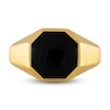 Thumbnail Image 2 of 1933 by Esquire Men's Natural Black Onyx Ring 14K Yellow Gold-Plated Sterling Silver