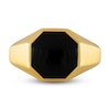 Thumbnail Image 3 of 1933 by Esquire Men's Natural Black Onyx Ring 14K Yellow Gold-Plated Sterling Silver