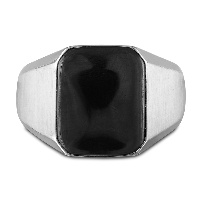 Main Image 3 of 1933 by Esquire Men's Natural Black Onyx Ring Sterling Silver