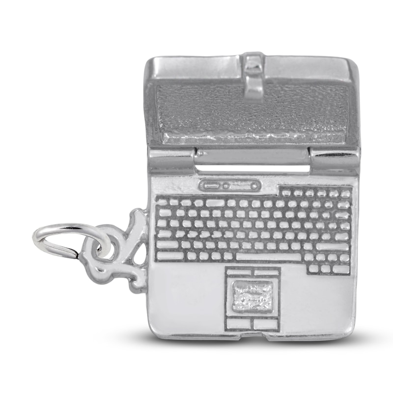 Sterling Silver Laptop Charm 