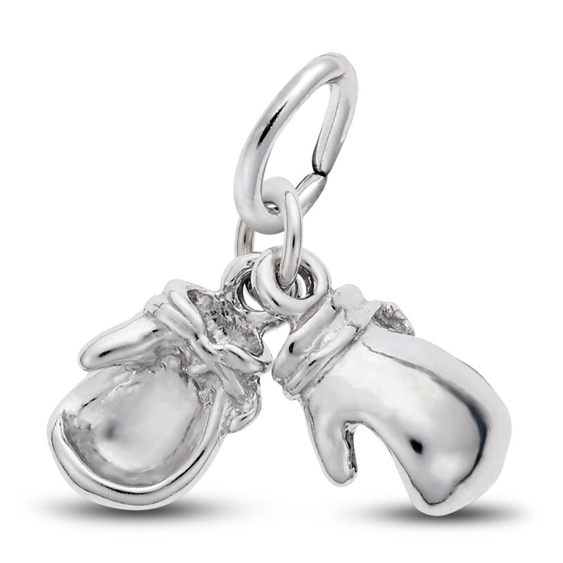 Boxing Gloves Charm Sterling Silver