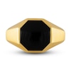 Thumbnail Image 3 of 1933 by Esquire Men's Black Onyx Ring 18K Yellow Gold-Plated Sterling Silver