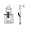 Thumbnail Image 1 of Onyx Dangle Earrings Sterling Silver