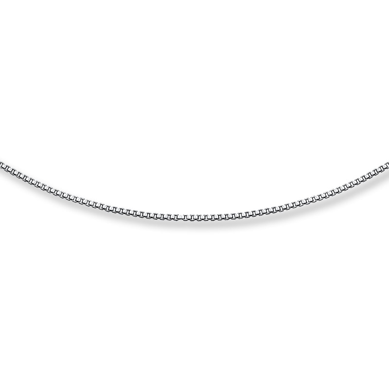 Main Image 1 of Box Chain Sterling Silver 18" Length 1.25mm