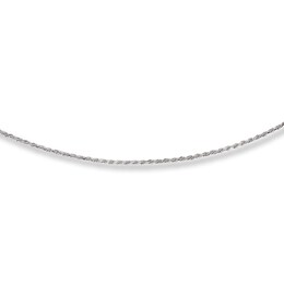Rope Chain Necklace Sterling Silver 20-inch Length