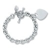 Thumbnail Image 1 of Heart Bracelet Sterling Silver 7.5-inch Length