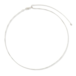 Adjustable Solid Box Chain Sterling Silver 16-20-Inch Length 1mm