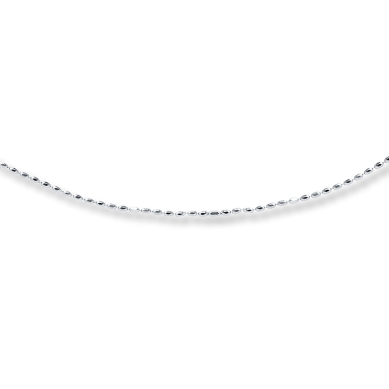 Solid Bead Chain Sterling Silver 16-20" Adjustable 1.5mm