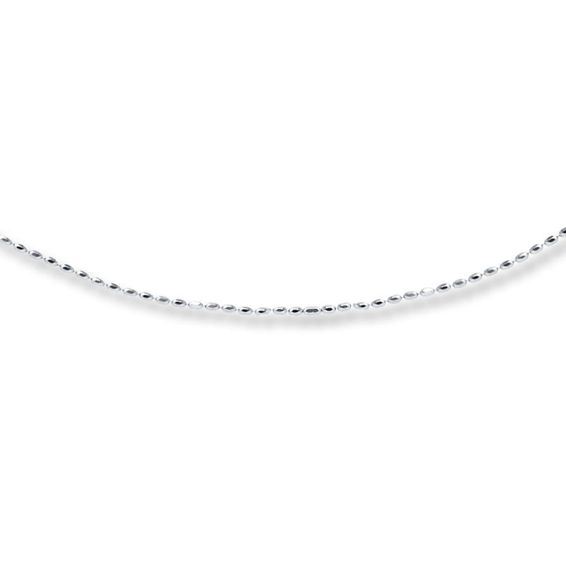 Main Image 1 of Solid Bead Chain Sterling Silver 16-20" Adjustable 1.5mm