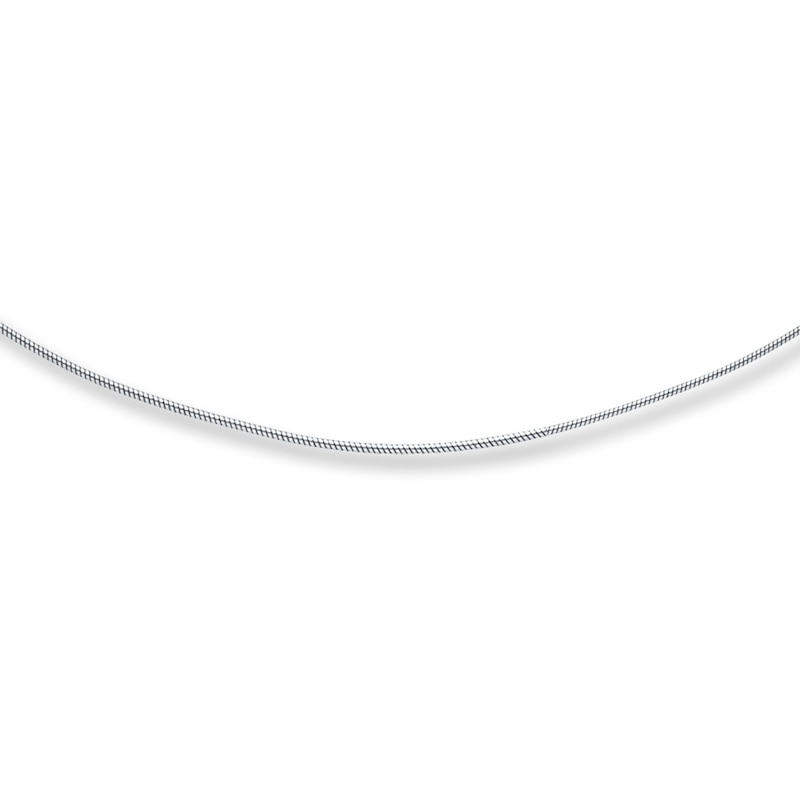 Main Image 1 of Solid Snake Chain Sterling Silver 16-20" Length 1mm