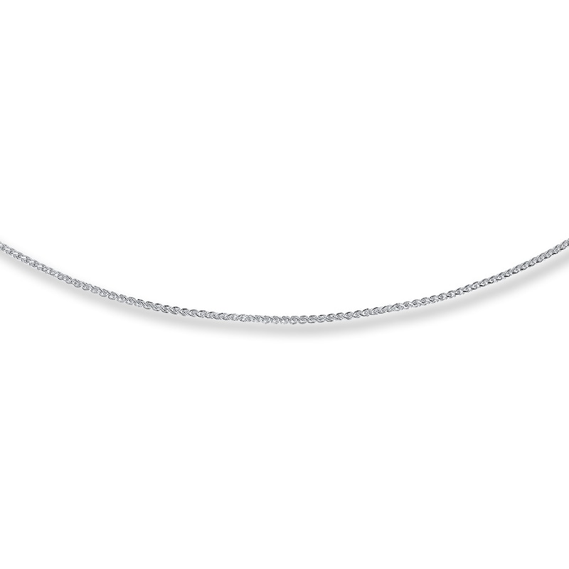 Adjustable Solid Wheat Chain Sterling Silver 24-Inch Length 1.5mm