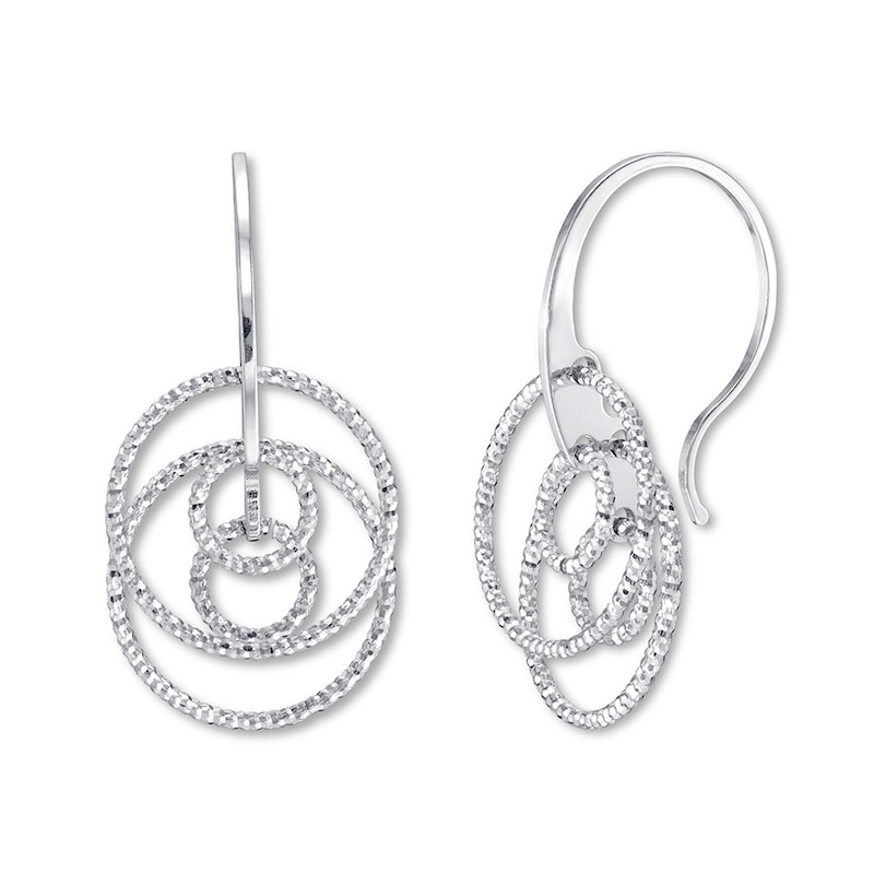 Main Image 1 of Circle Layers Earrings Sterling Silver