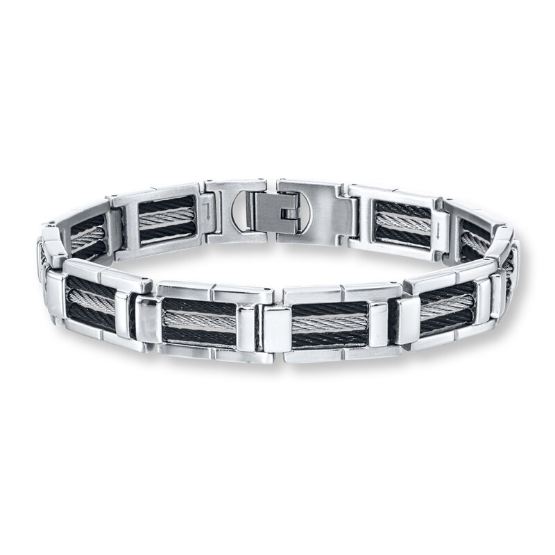 Main Image 1 of Men's Bracelet Stainless Steel 8.75" Length