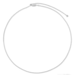 Solid Singapore Chain Necklace Sterling Silver 24" Adjustable 1.9mm