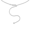 Thumbnail Image 2 of Solid Singapore Chain Necklace Sterling Silver 24" Adjustable 1.9mm