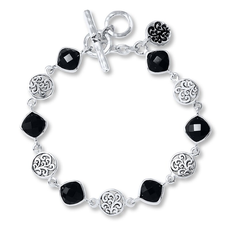 Main Image 1 of Lois Hill Bracelet Onyx Sterling Silver