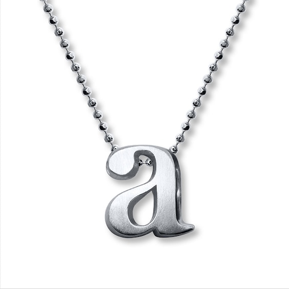 UPC 815453020006 product image for Jared The Galleria Of Jewelry Alex Woo Necklace Letter A Sterling Silver | upcitemdb.com