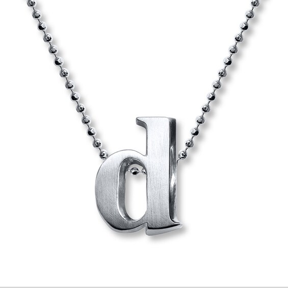 UPC 815453020037 product image for Jared The Galleria Of Jewelry Alex Woo Necklace Letter D Sterling Silver | upcitemdb.com