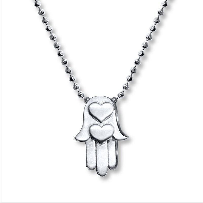 Main Image 1 of Alex Woo Necklace Hamsa Hand Sterling Silver