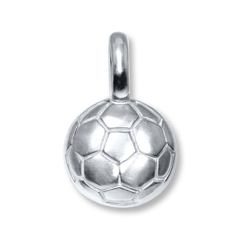 Main Image 1 of Alex Woo Charm Soccer Ball  Sterling Silver