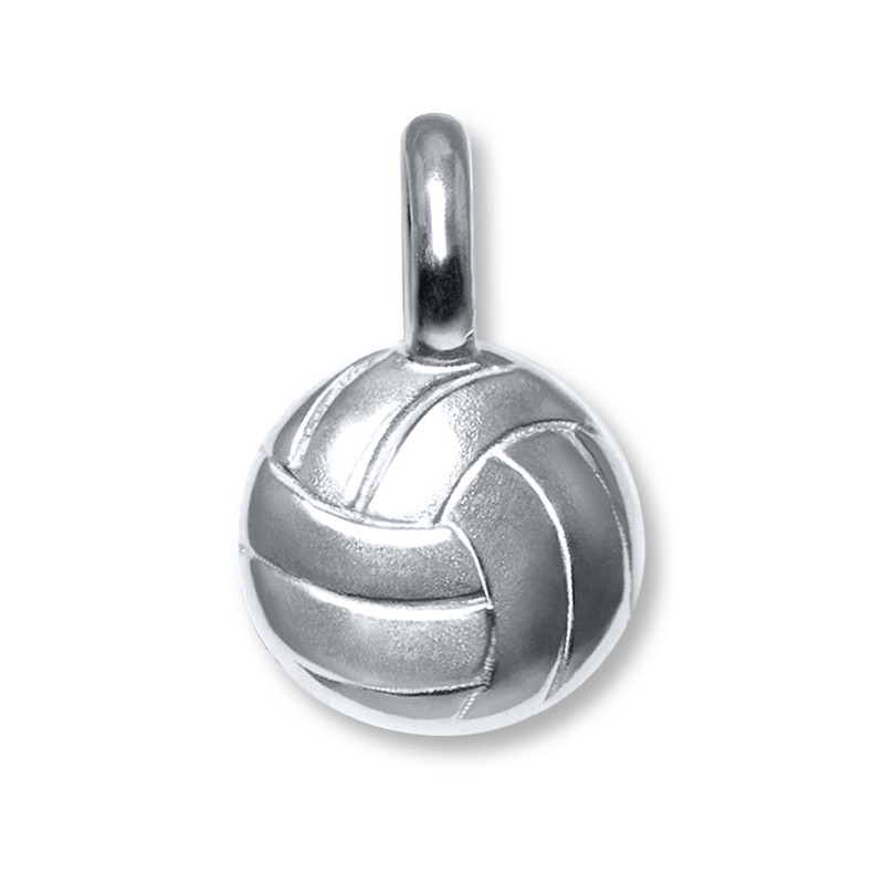 Main Image 1 of Alex Woo Charm Mini Addition Volleyball  Sterling Silver