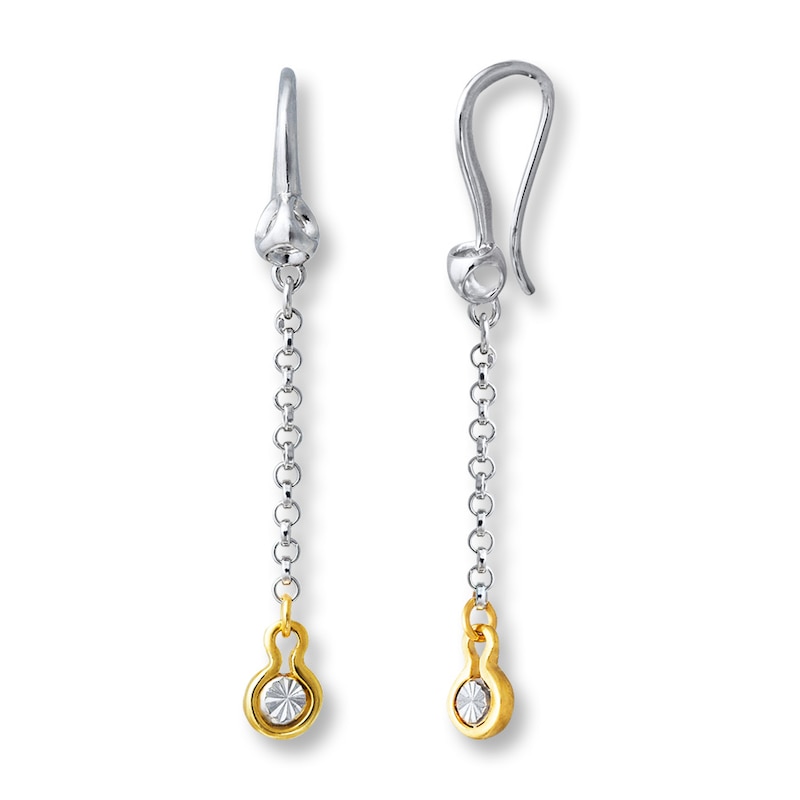 Main Image 1 of Di Modolo Dangle Earrings Sterling Silver/18K Gold