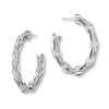 Thumbnail Image 1 of Tacori Hoop Earrings Sterling Silver/18K Yellow Gold