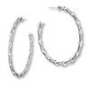 Tacori Hoop Earrings Sterling Silver/18K Yellow Gold