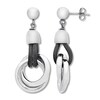 Thumbnail Image 1 of Circle Mesh Dangle Earrings Sterling Silver