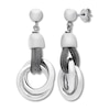 Thumbnail Image 2 of Circle Mesh Dangle Earrings Sterling Silver