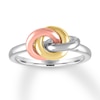 Thumbnail Image 0 of Knot Ring Sterling Silver/10K Two-Tone Gold