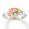 Thumbnail Image 0 of Knot Ring Sterling Silver/10K Two-Tone Gold