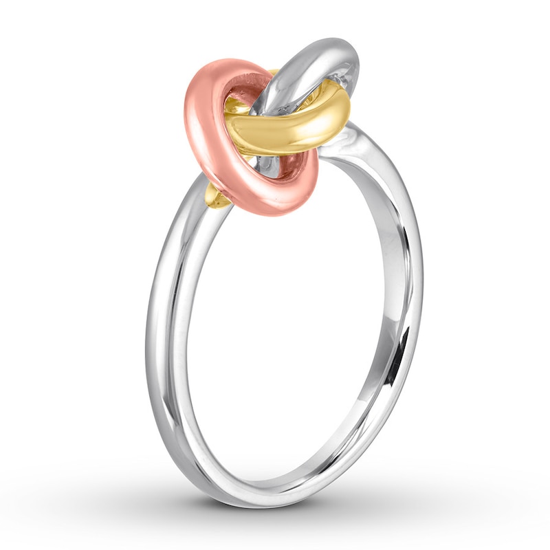 Knot Ring Sterling Silver/10K Two-Tone Gold