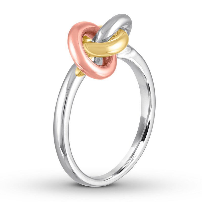 Knot Ring Sterling Silver/10K Two-Tone Gold