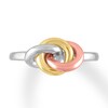 Thumbnail Image 2 of Knot Ring Sterling Silver/10K Two-Tone Gold