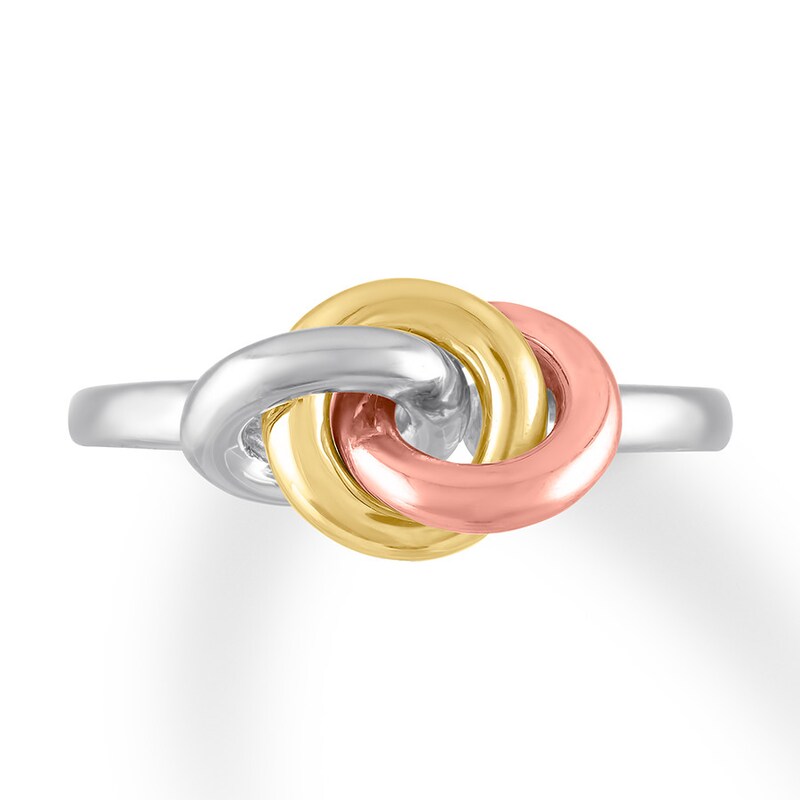 Knot Ring Sterling Silver/10K Two-Tone Gold