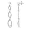 Thumbnail Image 1 of Oval Link Earrings Sterling Silver