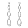Thumbnail Image 3 of Oval Link Earrings Sterling Silver